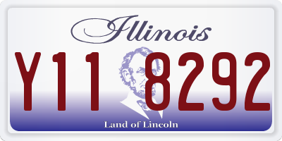 IL license plate Y118292