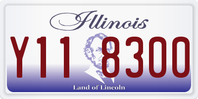 IL license plate Y118300