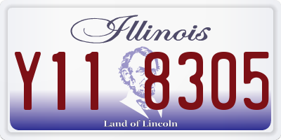 IL license plate Y118305