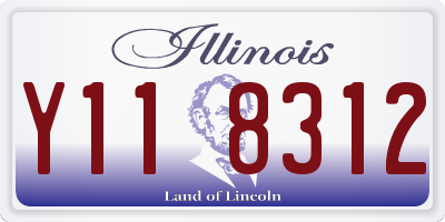 IL license plate Y118312