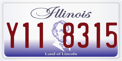 IL license plate Y118315