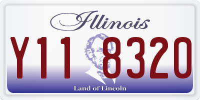 IL license plate Y118320