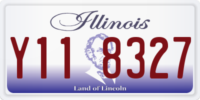 IL license plate Y118327