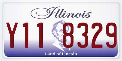 IL license plate Y118329