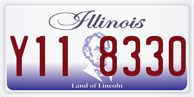 IL license plate Y118330