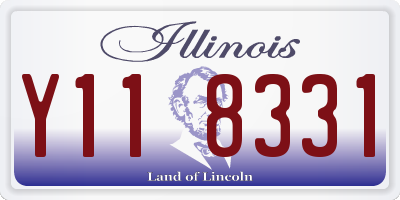 IL license plate Y118331
