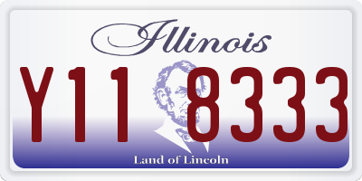 IL license plate Y118333