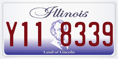 IL license plate Y118339