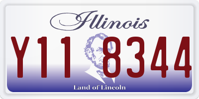 IL license plate Y118344