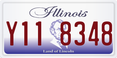 IL license plate Y118348