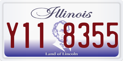 IL license plate Y118355