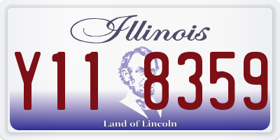 IL license plate Y118359
