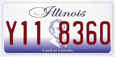 IL license plate Y118360