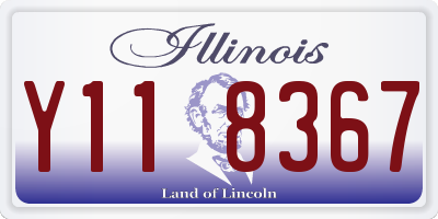 IL license plate Y118367