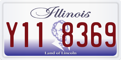 IL license plate Y118369