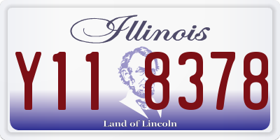IL license plate Y118378