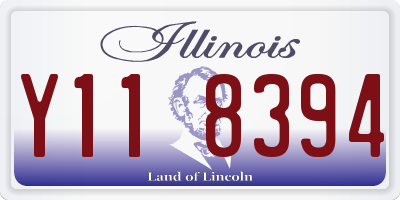 IL license plate Y118394
