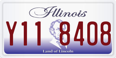 IL license plate Y118408