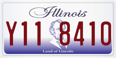 IL license plate Y118410