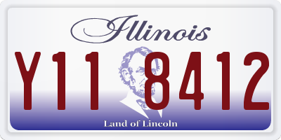 IL license plate Y118412
