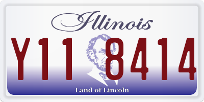 IL license plate Y118414
