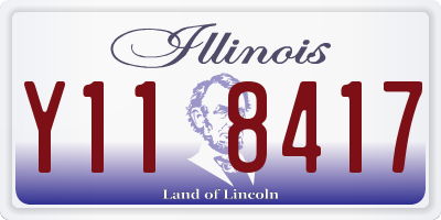 IL license plate Y118417