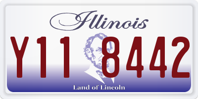 IL license plate Y118442