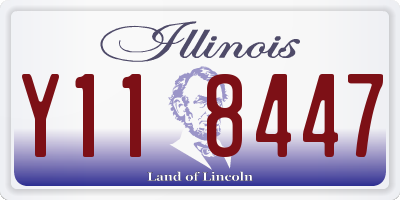 IL license plate Y118447