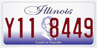 IL license plate Y118449