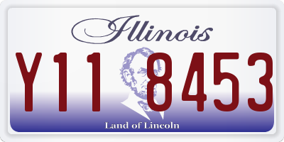 IL license plate Y118453