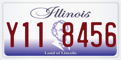 IL license plate Y118456