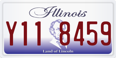 IL license plate Y118459
