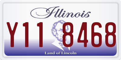 IL license plate Y118468
