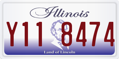 IL license plate Y118474