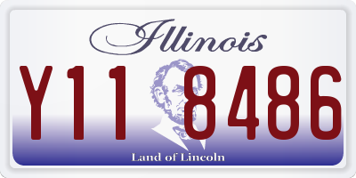 IL license plate Y118486