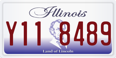 IL license plate Y118489