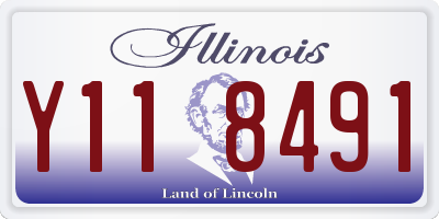 IL license plate Y118491