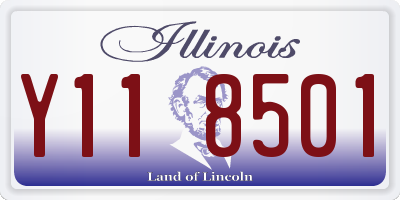 IL license plate Y118501