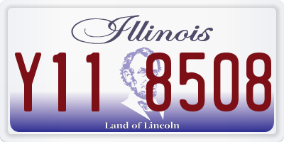 IL license plate Y118508