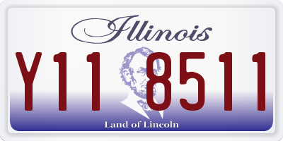 IL license plate Y118511