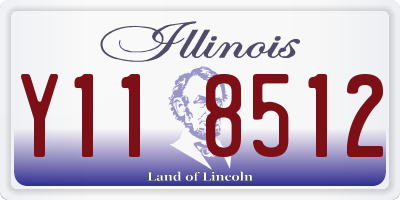 IL license plate Y118512