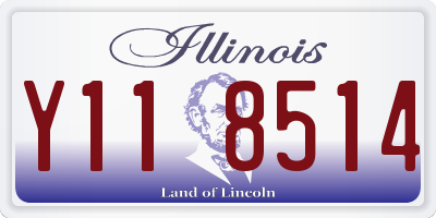 IL license plate Y118514