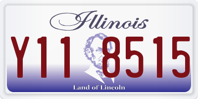 IL license plate Y118515