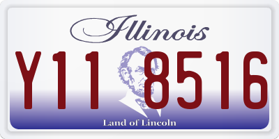IL license plate Y118516