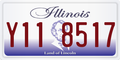 IL license plate Y118517