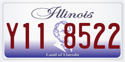 IL license plate Y118522