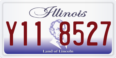IL license plate Y118527