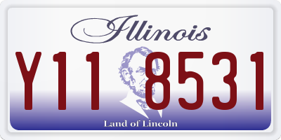 IL license plate Y118531