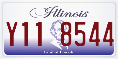 IL license plate Y118544