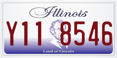 IL license plate Y118546